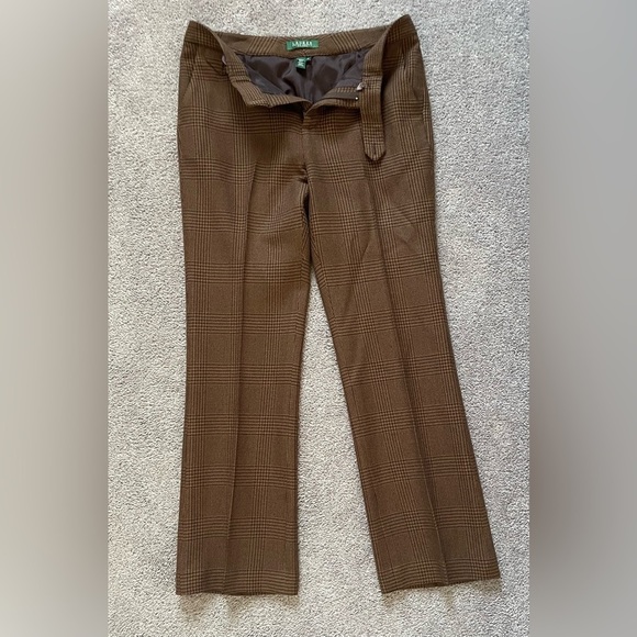 NWOT Polo Ralph Lauren Brown Straight-Leg Pants - Picture 4 of 8